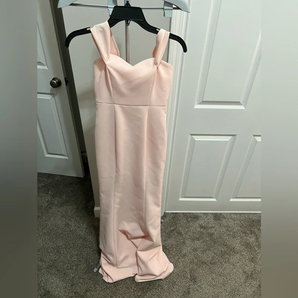 LIKELY Bartolli Blush Pink Off-the-Shoulder Mermaid Gown Size 0 NWT